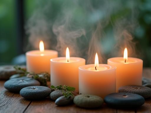 Aromatherapy wellness herbal candles