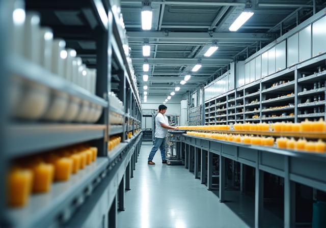 Modern candle production facility