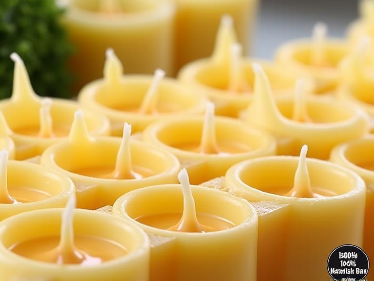Natural wax eco-friendly candle production
